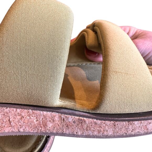 Rag & Bone Green Moss Parque Recycled Materials Slides Sandals Size 40 /  10 - Picture 5 of 9